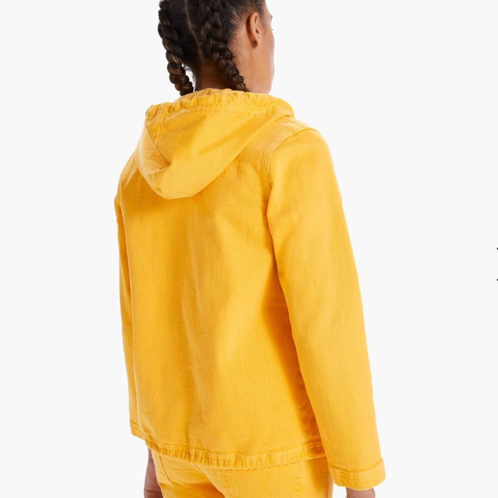 MOTHER Double Zip Hoodie Jacket The Devil May Care- Old Gold - Picture 5 of 9